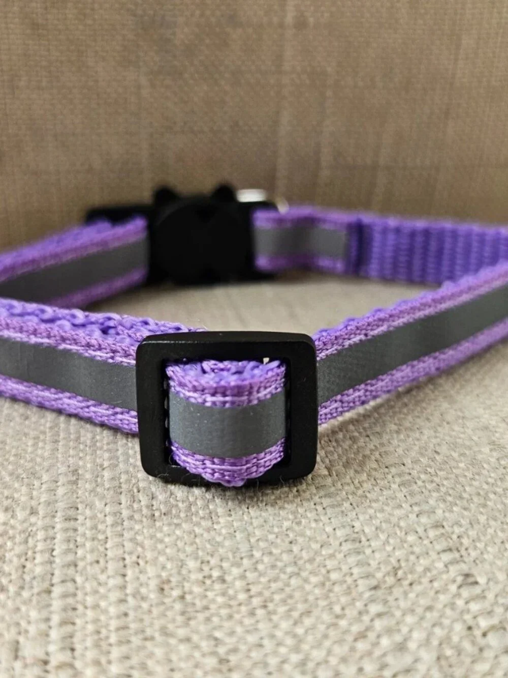Cat Collar Purple Tone Bylon Pet Collar Reflective Neck Collar Pet Accessories